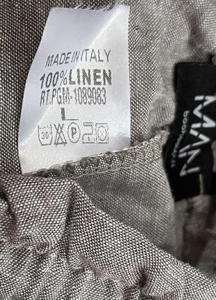 Італійські льняні брюки man4 фото