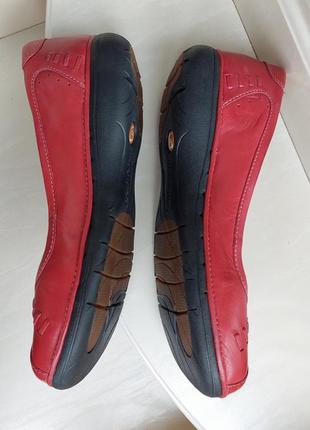 Кожаные туфли, балетки clarks,4.5d,вьетнам.5 фото