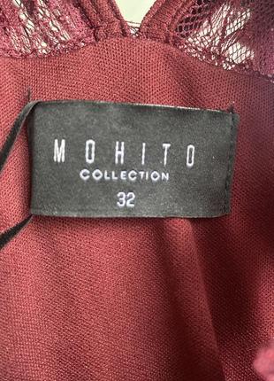 Шикарное винтажное бордовое платье mohito готика4 фото
