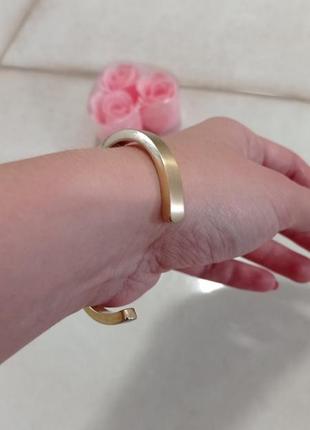 Стильный браслет украшение под золото сos5 фото