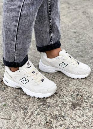 New balance 530 floral ink женские кроссовки нб в бежевом цвете