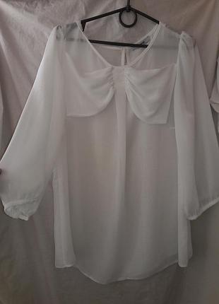 Блузка белая размер 16