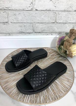 Кожаные шлёпанцы