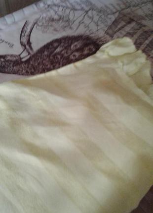 Блузка ,топ льняной желтый zara basic collection индия5 фото