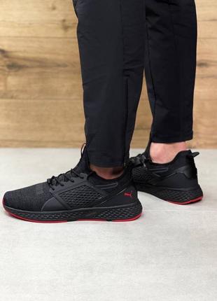 Кроссовки puma netfit black/red5 фото