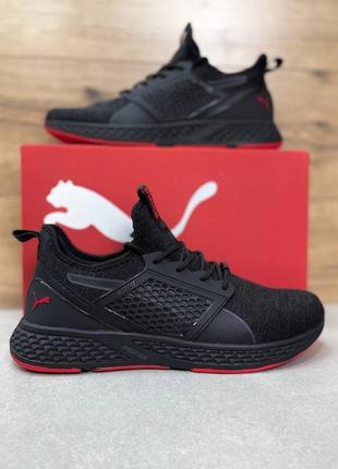 Кроссовки puma netfit black/red8 фото