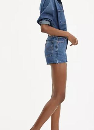 Шорти жіночі levis ribcage shorts шорты женские левис оригінал5 фото