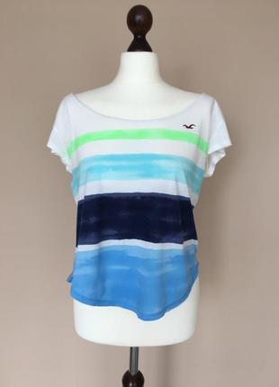 Яскрава біла футболка hollister