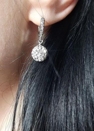 Серьги серебро 925 проба