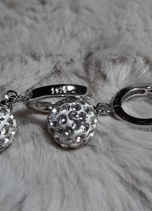 Серьги серебро 925 проба 4
