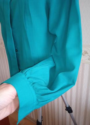 Р.l-xl "fabiani" блуза тонкая шерсть,цвета морской волны6 фото