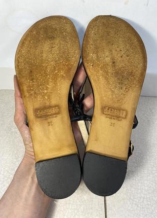 Fratelli rossetti женские кожаные босоножки сандалии без каблука 39 р 25 см оригинал5 фото