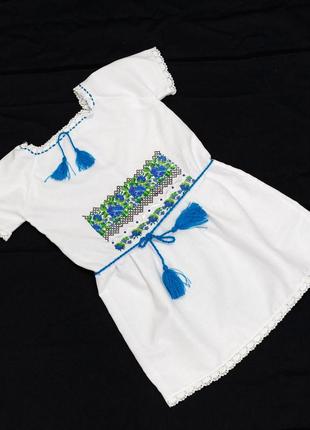 Платье детское вышитое (машинная вышивка) на девочку