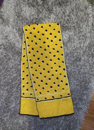 Яскравий шовковий шарф стрічка jaeger