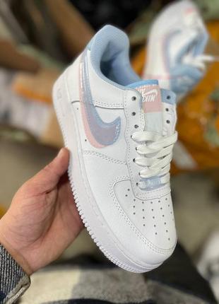 Nike air force 1🆕шикарні жіночі кросівки🆕низькі білі шкіряні найк аір форс