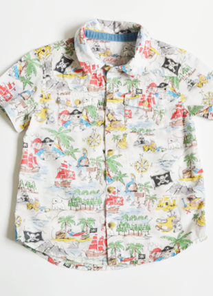 Летняя рубашка cath kids на мальчика 2-3 года