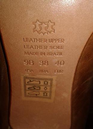 Новые шикарные бразильские кожаные сапоги kurt geiger для элегантной барышни 40р.