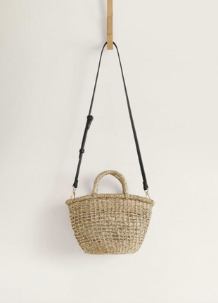 Плетені брендовий сумочка mango ручної роботи.6 фото