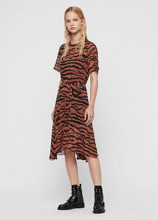 Платье оверсайз тигровый принт