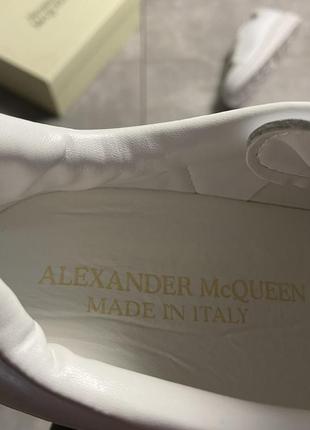 Кроссовки сникерсы alexander mcqueen triple white.9 фото