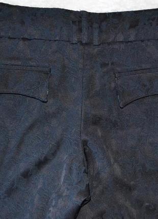 Рельефные брюки ткань жакард3 фото