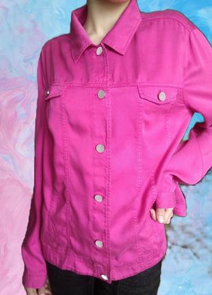 Актуальная яркая натуральная летняя курточка erfo/куртка без подкладки/лиоцелл/ххl