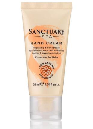 Sanctuary spa крем для рук с маслом ши и сладкого миндаля