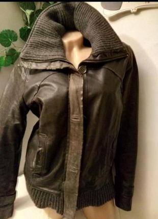 💯шкіра бомбер куртка кожанка
