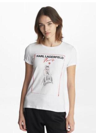 Футболка женская karl lagerfeld, оригинал, размер l