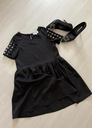 Платье нарядное чёрное, маленькое чёрное платье . рост м