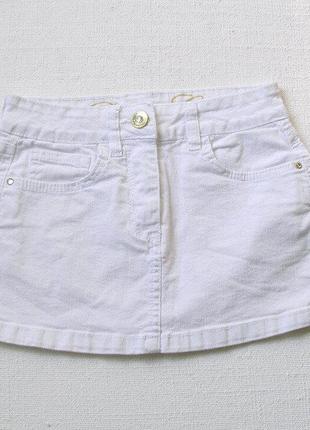 Белая джинсовая юбка denim co на 7-8 лет2 фото