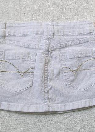 Белая джинсовая юбка denim co на 7-8 лет4 фото