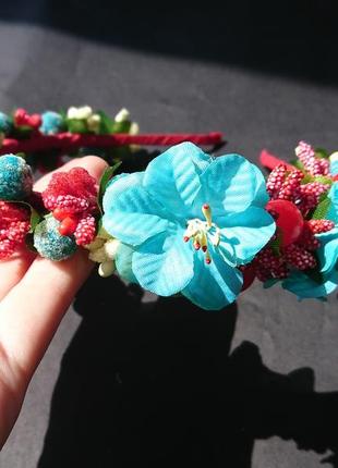 Обруч с цветами