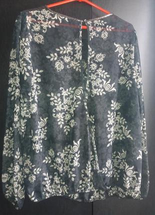 Оригинальная блуза батал с разрезом на спине бренда george р.222 фото