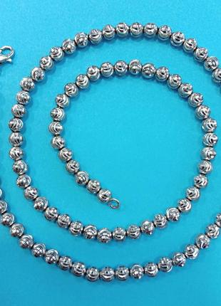 Цепочка из серебряных шариков, вес 18.91 - арт 99331994