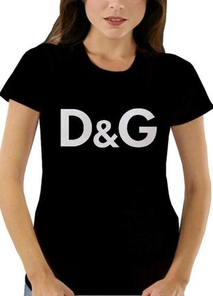 Черная футболка голограмма оригинал d & g