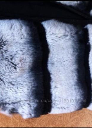 Жилет кролик-рекс окрас-шиншилла