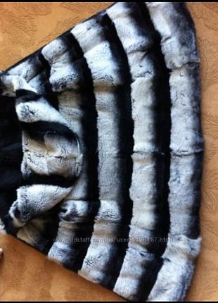 Жилет кролик-рекс окрас-шиншилла