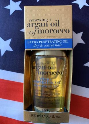Профессиональное аргановое масло для волос ogx argan oil of morocco usa2 фото