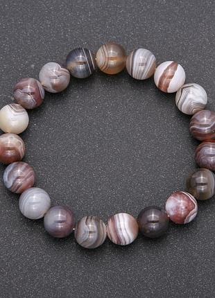 Браслет з натурального каменю агат