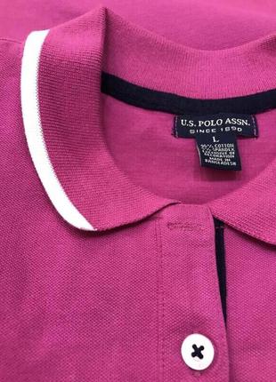 Рожева футболка polo assn, p. l/12-14.  замеры в спокойном состоянии:  плечи 38 см; пог 50 см; длина4 фото