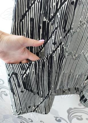 Чёрный белый полосатый пиджак жакет блейзер в полоску зебра абстракция кимоно2 фото