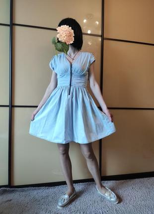 Джинсовое платье варенка с корсетом от h&m2 фото