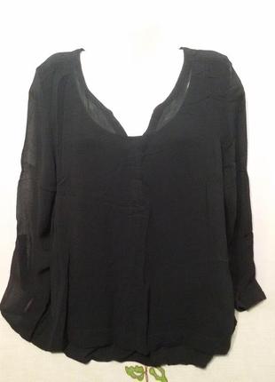 Блуза из натурального шелка (крепдешин) на подкладке (на объем груди до 115 см)  393 фото