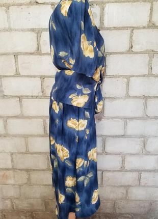 Костюмчик в цветы вискоза винтаж ретро