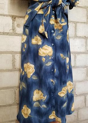 Костюмчик в цветы вискоза винтаж ретро