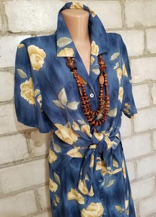 Костюмчик в цветы вискоза винтаж ретро