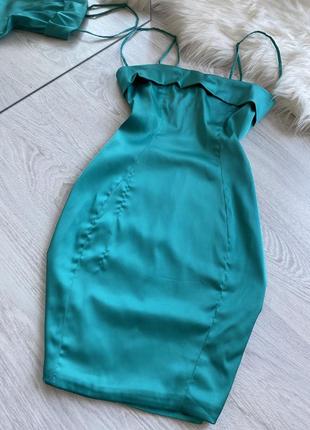 Зелёное мини платье от oh polly2 фото