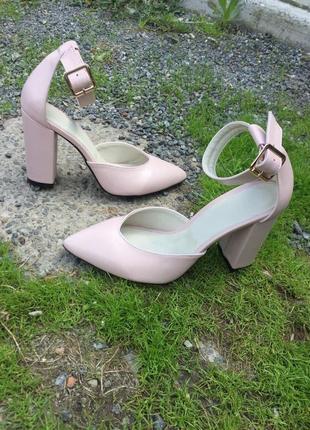 Босоніжки жіночі ando-borteggi бсж-1 пудра (літо шкіра натуральна)