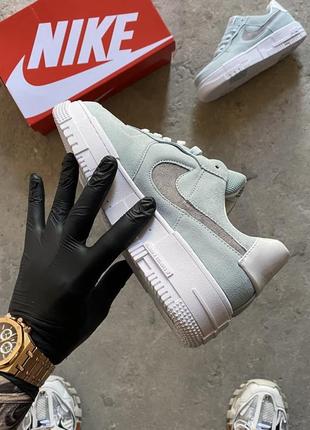 Кеды nike air force 1 pixel blue suede3 фото